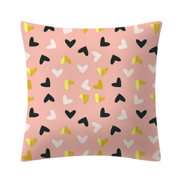 GZHCGSM Throw Pillows For Couch Rose Gold Pink Cushion Cover Square Pillowcase Home Decoratio