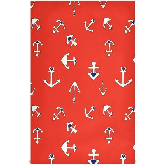 GZHJMY 1 Pack Red Arrow Heart Kitchen Towels, Soft Highly Absorbent Dish Towels Reusable Tea Towels Set, 28"x 18"