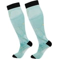 thumbnail image 1 of GZHJMY 1 Pair Marble Watercolor Green Compression Socks 20-30mmHg Knee High Women Socks Tube Athletic Stockings for Men Sport Soccer Running Cycling Medical Nurse Winter Travel, 1 of 7
