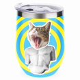 thumbnail image 1 of GZHJMY 1 Pcs Egg Cup, Cat and Body of Statue Collage 304 Stainless Steel Vacuum Insulated Cup, U-Shaped Red Wine Cup Eggshell Cup, 1 of 6