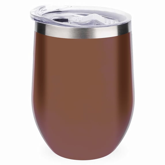 GZHJMY 1 Pcs Egg Cup, Coffee Solid Color 304 Stainless Steel Vacuum Insulated Cup, U-Shaped Red Wine Cup Eggshell Cup