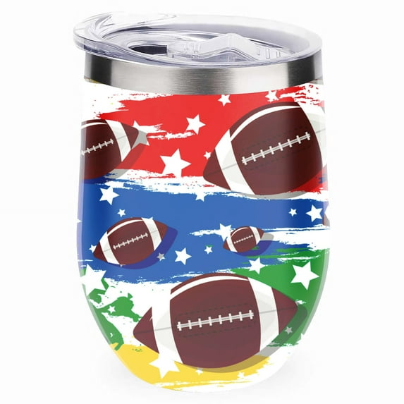 GZHJMY 1 Pcs Egg Cup, Rugby Theme 304 Stainless Steel Vacuum Insulated Cup, U-Shaped Red Wine Cup Eggshell Cup