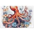 thumbnail image 1 of GZHJMY 1000 Pieces Fantasy Red Octopus Jigsaw Puzzle, Zigsaw with Storage Bag and Reference Picture, Puzzle for Adults, Fun Challenging Brain Exercise Family Game Creative Gift for Friends Parents, 1 of 7