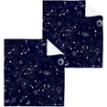 thumbnail image 1 of GZHJMY 12x12Inx6 Sets) Reusable Soft Face Towel,Kitchen Hand Towel Bathroom Absorbent Towel,Gym Hotel Spa-Space Galaxy Constellation Sun Moon, 1 of 7