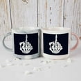 thumbnail image 1 of GZHJMY 2 PCS 400ML Ceramic Coffee Mugs for Men Women, Skeleton Hand Funny Great Cup for Cocoa, Tea, Office, Home, Engagement Gifts, 1 of 7