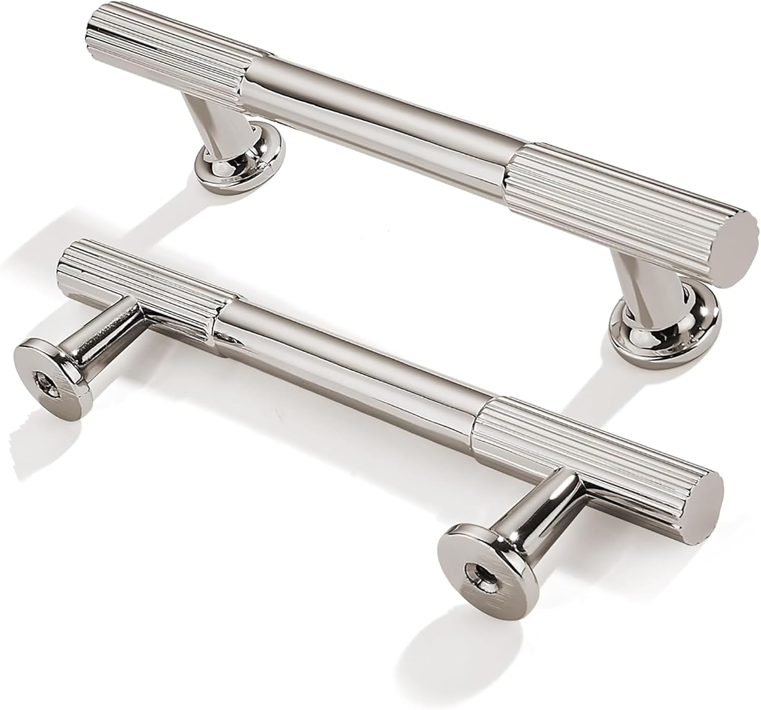 10 Pack 6 Inch Cabinet Pulls Brushed Nickel Stainless Steel Kitchen Cu Handles Cabinet Handles 3 75 Inch Hole Center