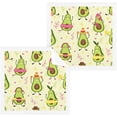 thumbnail image 1 of GZHJMY 2 Pack Funny Avocado Washcloths – Soft Face Towels, Gym Towels, Hotel and Spa Quality, Reusable Pure Cotton Fingertip Towels, 1 of 6