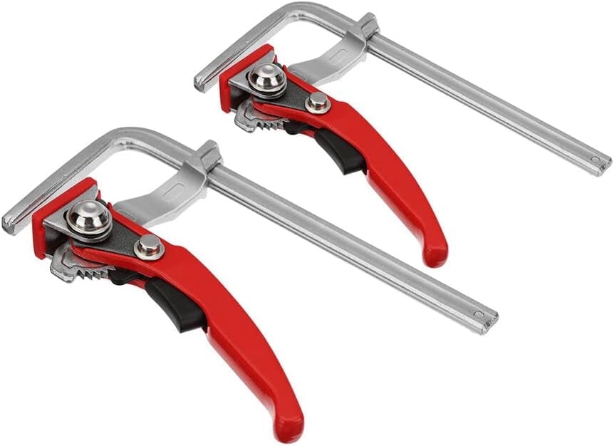 TOOLCOOL Quick Release Ratchet Clamps For Track Saw Guide Rails - 2 Pack, 160mm Capacity 5 thumbnail image