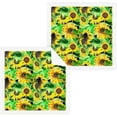 thumbnail image 1 of GZHJMY 2 Pack Vintage Sunflower Pattern Washcloths – Soft Face Towels, Gym Towels, Hotel and Spa Quality, Reusable Pure Cotton Fingertip Towels, 1 of 6