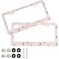 thumbnail image 1 of GZHJMY 2pcs Pretty Ballerinas License Plate Frame for Car Decorative Accessories Rustproof License Plate Cover with Screws for US Vehicles 12x6 Inch（73）, 1 of 7