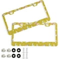 thumbnail image 1 of GZHJMY 2pcs Watercolor Dragonflies License Plate Frame for Car Decorative Accessories Rustproof License Plate Cover with Screws for US Vehicles 12x6 Inch（491）, 1 of 7