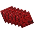 thumbnail image 1 of GZHJMY 3D Beautiful Red Roses Cloth Napkins, Set of 6 20 x 20 Inch Soft & Comfortable Polyester Dinner Napkin for Family, Restaurant, Weddings, Parties, 1 of 5