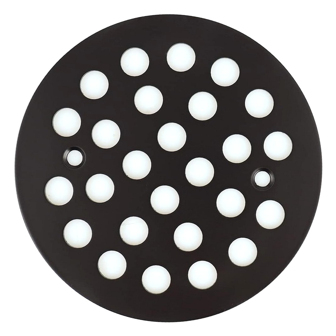 4-1/4 Inch Round Screw-In Shower Drain Cover - 304 Stainless Steel Replacement Grate With Screws (Not Snap-In)