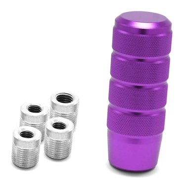 Black JDM Mugen Style 5/6-Speed Shift Knob – T-6061 Billet Aluminum For Honda Acura (8/10/12mm Adapters)