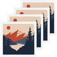 thumbnail image 1 of GZHJMY 4 Pack Mountain Landscape Washcloths – Soft Face Towels, Gym Towels, Hotel and Spa Quality, Reusable Pure Cotton Fingertip Towels, 1 of 6