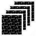 thumbnail image 1 of GZHJMY 4 Pack Music Black Washcloths – Soft Face Towels, Gym Towels, Hotel and Spa Quality, Reusable Pure Cotton Fingertip Towels, 1 of 6