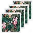 thumbnail image 1 of GZHJMY 4 Pack Tropical Leaf Flower Washcloths – Soft Face Towels, Gym Towels, Hotel and Spa Quality, Reusable Pure Cotton Fingertip Towels, 1 of 6