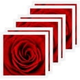 thumbnail image 1 of GZHJMY 6 Pack Rose Washcloths – Soft Face Towels, Gym Towels, Hotel and Spa Quality, Reusable Pure Cotton Fingertip Towels, 1 of 6