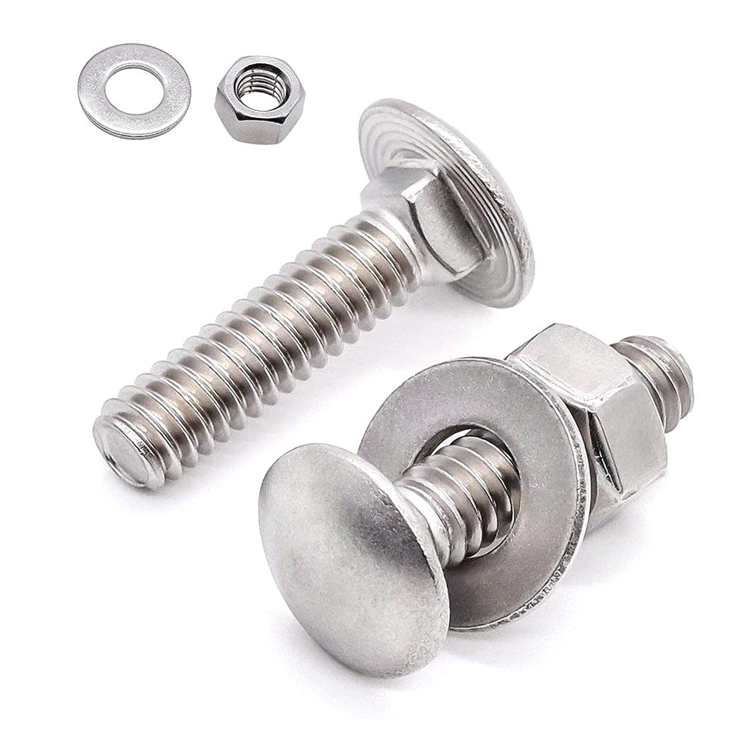 Prime-Line 1/4 In.-20 X 3 In. Grade 18-8 Stainless Steel Carriage Bolts 25 Pack 9062431