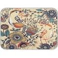 thumbnail image 1 of GZHJMY Absorbent Dishes Drainer/Rack Mat for Countertop Small Size 16 x 18in, Microfiber s Kitchen Counter Draining Pad Floral with Birds and Fantasy FlowersCoffee Mat, 1 of 7