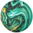 thumbnail image 1 of GZHJMY Abstract Green Art Marble Round Placemats Durable Non-Slip Heat and Stain Resistant Placemat for Kitchen Table Decoration Outdoor BBQ Activities(4PCS) Table Mat, 1 of 7