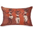 thumbnail image 1 of GZHJMY African Ttribe Dancing Girl Pillowcases, Super Soft and Cozy Luxury Fuzzy Flannel Pillow Cases with Zipper,King Size 20x40 Inches（599）, 1 of 6