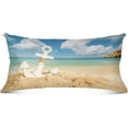 thumbnail image 1 of GZHJMY Anchor on Summer Beach Pillowcases, Soft and Cozy Decorative Pillow Cases with Hidden Zipper for Bedroom, Sofa, Couch, King Size 21x54 Inches（400）, 1 of 6