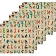 thumbnail image 1 of GZHJMY Animal Alphabet Cotton Washcloths Set of 6, 12"x12" Super Soft Absorbent Wash Cloths Bathroom Face Cloths Fingertip Towels for Gym Hotel and Spa, 1 of 7