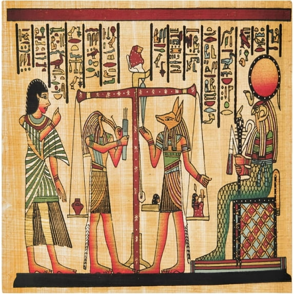 GZHJMY Antique Egyptian Papyrus Cloth Napkins, Set of 1 20 x 20 Inch Soft & Comfortable Polyester Dinner Napkins for Family, Restaurant, Parties, Holiday