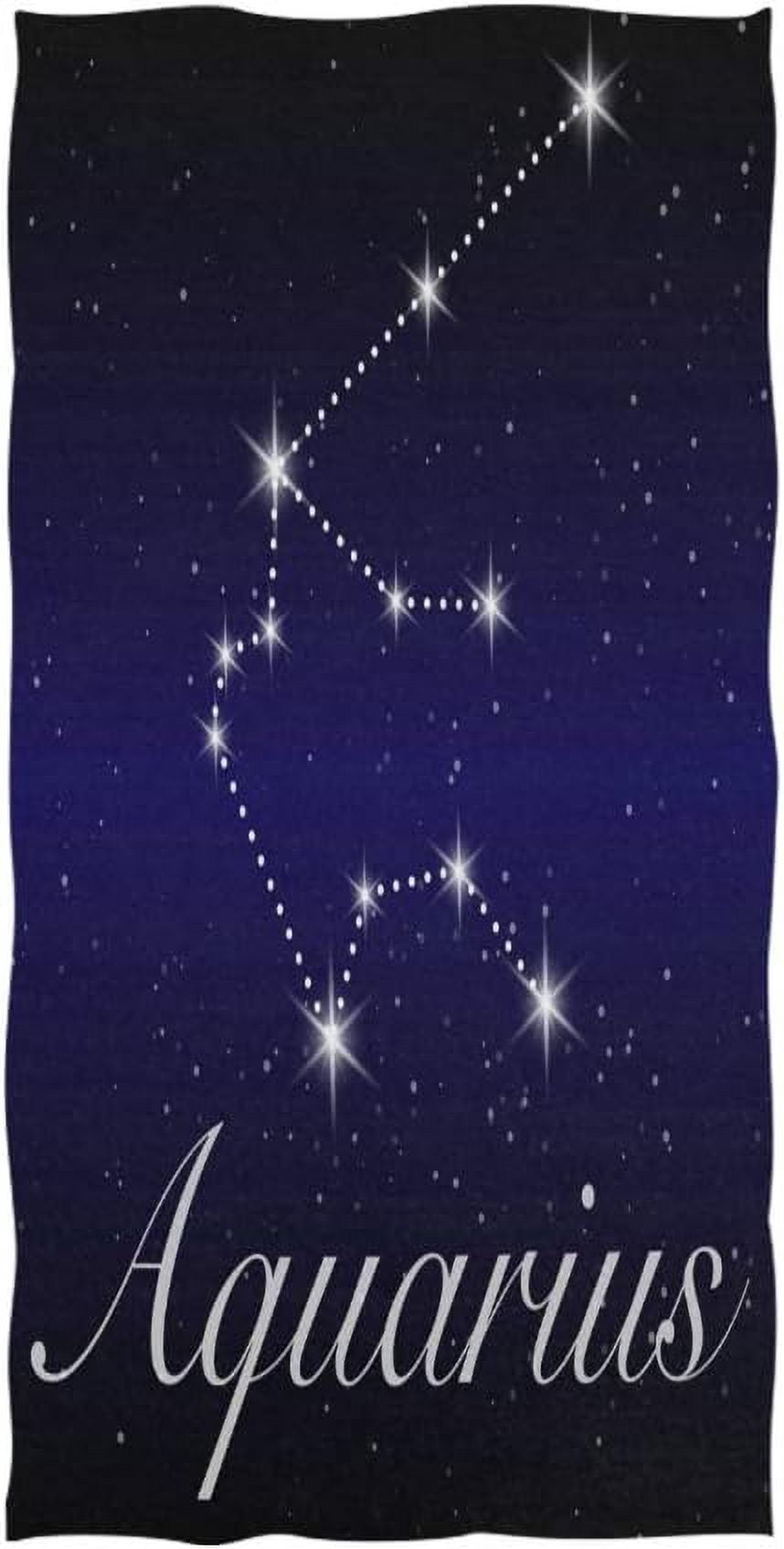 Gzhjmy Aquarius Zodiac Constellation Astrology Aquarium Horoscope Blue Starry Night Sky Galaxy 3881