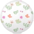 thumbnail image 1 of GZHJMY Art Cactus and Flower 15.4 Inch Round Dinner Placemat, Polyester Material, Heat-Resistant, Unique Print Design, Dining Table Kitchen Fine Decoration and Beautiful Ornaments., 1 of 5