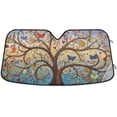 thumbnail image 1 of GZHJMY Art Tree Car Windshield Sun Shade Foldable Sun Shield Shade for Blocks UV Rays Protector-Keeps Your Vehicle Cool for Most Sedans SUV Truck,55"x27.6", 1 of 7