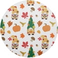 thumbnail image 1 of GZHJMY Autumn Gnome Round Placemats Set of 1, Non-Slip PVC Table Mats Washable Heat Resistant Place Mats for Kitchen Dining Table Christmas Home Decor, 15.4 Inch Table Mat, 1 of 7