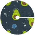 thumbnail image 1 of GZHJMY Avocado Christmas Tree Skirt Home Decoration Large Round Christmas Tree Skirt for Holiday Party Home Christmas Day Ornaments, 47.2", 1 of 6