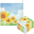 thumbnail image 1 of GZHJMY Baby Gauze Towels for Kids Soft Handkerchief Newborn 100% Cotton Sunflower Landscape with Blue Sky and Clouds Absorbent 12x12 Inch 3 Pack, 1 of 7