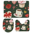 thumbnail image 1 of GZHJMY Bathroom Mat set of 3,3 Pieces Bath Mats Set for Bathroom, Vintage Style Non-Slip Washable Cover Floor Rug Decorations for Kitchen Bathroom Bedroom, 1 of 6