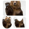 thumbnail image 1 of GZHJMY Bathroom Mat set of 3， Bear 3 Pieces Bath Mats Set for Bathroom, Vintage Style Non-Slip Washable Cover Floor Rug Decorations for Kitchen Bathroom Bedroom, 1 of 6