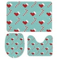 thumbnail image 1 of GZHJMY Bathroom Mat set of 3， Merry Christmas, Christmas Socks, Christmas Candy 3 Pieces Bath Mats Set for Bathroom, Vintage Style Non-Slip Washable Cover Floor Rug Decorations for Bathroom, 1 of 6