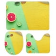 thumbnail image 1 of GZHJMY Bathroom Mat set of 3， Tropical Fresh Summer Set Print 3 Pieces Bath Mats Set for Bathroom, Vintage Style Non-Slip Washable Cover Floor Rug Decorations for Kitchen Bathroom Bedroom, 1 of 6