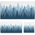 thumbnail image 1 of GZHJMY Bathroom Towels Set of 3, Include Absorbent Bath Towel, Hand Towels and Washcloths, Blue Forest Silhouette Beach Towels Set for Shower, Gym and Travel, 1 of 7