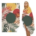 thumbnail image 1 of GZHJMY Beach Towel for Women Girls, Bohemian Plants Bath Towel, Oversized Lightweight Sport Towel, 31x71 Inch, 1 of 7