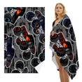 thumbnail image 1 of GZHJMY Beach Towel for Women Girls, Cartoon Cool Toy Black Racing Car Bath Towel, Oversized Lightweight Sport Towel, 31x63 Inch, 1 of 7
