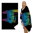 thumbnail image 1 of GZHJMY Beach Towel for Women Girls, Colorful Alpaca Bath Towel, Oversized Lightweight Sport Towel, 31x63 Inch, 1 of 7