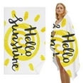 thumbnail image 1 of GZHJMY Beach Towel for Women Girls, Hello Sunshine Bath Towel, Oversized Lightweight Sport Towel, 31x51 Inch, 1 of 7