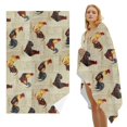 thumbnail image 1 of GZHJMY Beach Towel for Women Girls, Vintage Chicken Bath Towel, Oversized Lightweight Sport Towel, 31x51 Inch, 1 of 7