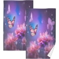 thumbnail image 1 of GZHJMY Beautiful Butterfly Cotton Towel Set 2PCS,Quick Drying Bath Towels,Soft and Breathable Hand Towel WashCloths for Kitchen,Bathroom,Gym,Beach Washcloths, 1 of 7