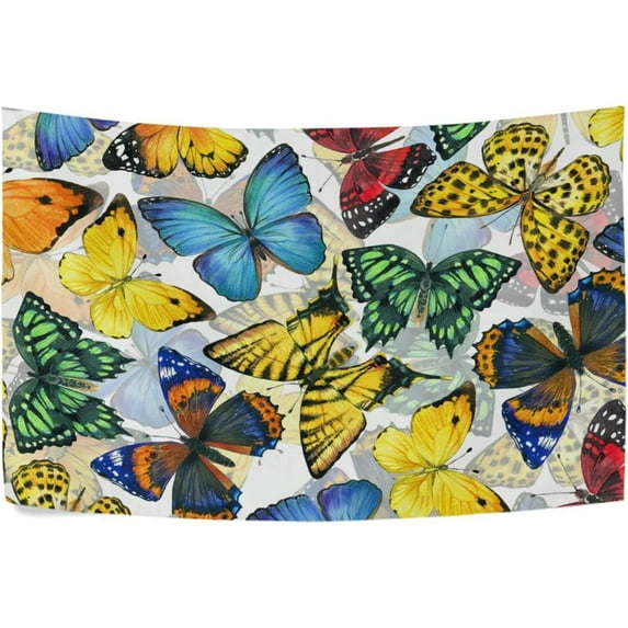 GZHJMY Beautiful Butterfly Tapestry Aesthetic Tapestry for Bedroom Living Room Classroom Dorm 90" x 60" Inches Gift Decor