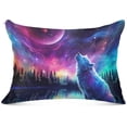 thumbnail image 1 of GZHJMY Beautiful Dream Starry Wolf Body Pillow Cover with Zipper, Soft and Cozy Fuzzy Fleece Body Pillow Case Cover 21 x 54 in,Plush Long Body Pillow Pillowcase Home Decor, 1 of 7