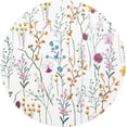 thumbnail image 1 of GZHJMY Beautiful Flowers Round Placemats for Dining Table Set of 6 Washable Table PVC Placemats Table Decoration Heat Insulation（764）, 1 of 7