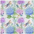 thumbnail image 1 of GZHJMY Beautiful Hydrangeas Dragonflies Butterfly Floral Cloth Napkins, Set of 1 20 x 20 Inch Soft & Comfortable Polyester Dinner Napkin for Family, Restaurant, Weddings, Parties, 1 of 5